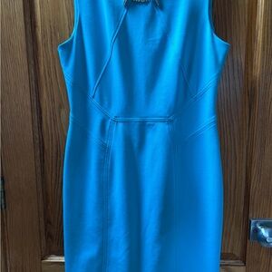 Elegant Teal Sleeveless Dress